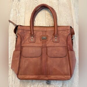 Pascado leather bag made in India beautiful GUC condition with laptop pocket